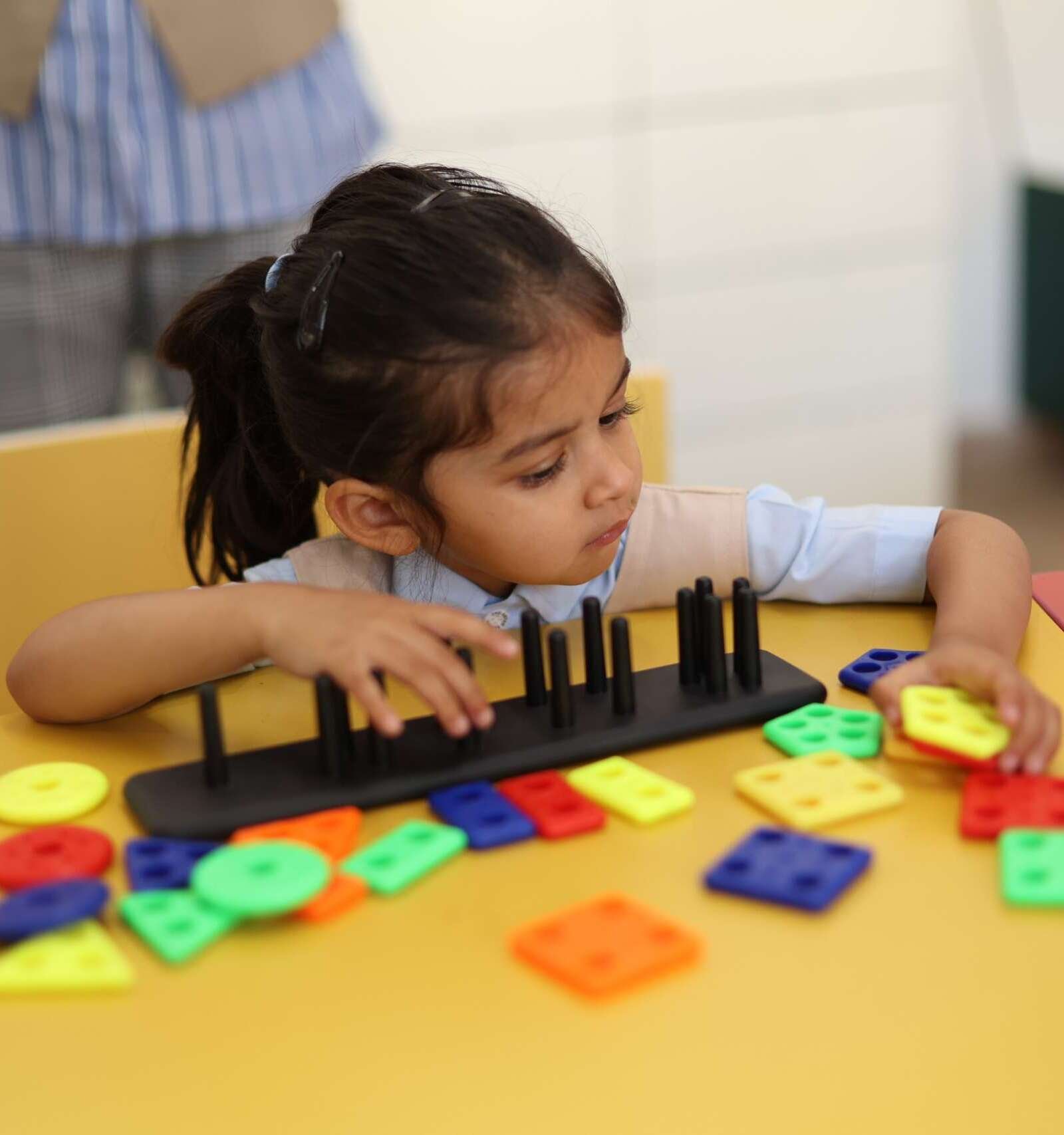 Preschool classroom at Aryan School with age-appropriate learning materials